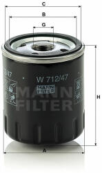 Mann-filter W712/47 olajszűrő