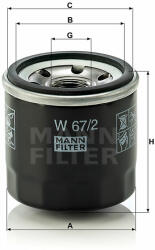 Mann-filter W67/2 olajszűrő