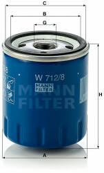 Mann-filter W712/8 olajszűrő