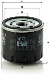 Mann-filter W79 olajszűrő - olejshop