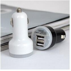 Samsung Szivargyújtós Töltővég 2DB USB Szimpla 2000mAh Fekete
