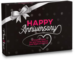 Spielehelden Happy Anniversary Black Edition, Kártyajáték pároknak, 110 kérdés, Ajándékdoboz angol nyelvű (PLAY2-17) (PLAY2-17)