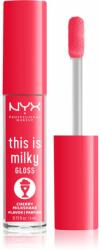NYX Cosmetics This is Milky Gloss Milkshakes hidratáló ajakfény illatosított árnyalat 13 Cherry Milkshake 4 ml