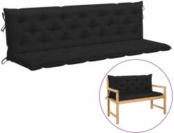 vidaXL Pernă bancă de grădină, negru, 200 cm, material oxford (315047)