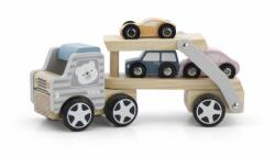 Viga Toys Camion transportor cu 3 masinute, Viga