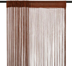vidaXL Draperii cu franjuri, 2 buc. , 100 x 250 cm, maro (132410)