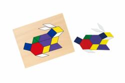 Viga Toys Set mozaic tangram, Viga, din lemn cu modele