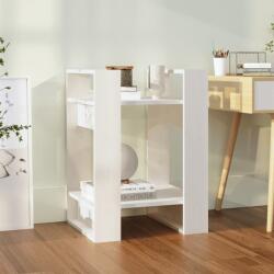 vidaXL Bibliotecă/Separator cameră, alb, 41x35x57 cm, lemn masiv pin (813855) Biblioteca
