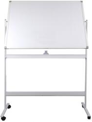Optima Tabla alba magnetica, dubla fata, rotativa, 120 x 180 cm, pe stand mobil, profil aluminiu, Optima OP-25120180