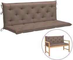 vidaXL Pernă pentru banca de grădină, gri taupe, 150 cm, textil Oxford (315024)