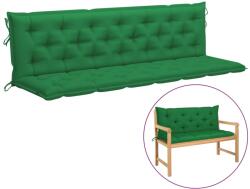 vidaXL Pernă bancă de grădină, verde, 200 cm, material oxford (315045)