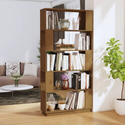 vidaXL Bibliotecă/Separator cameră maro miere, 80x25x163, 5 cm lemn pin (814067) Biblioteca