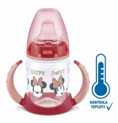Nuk Baba tanuló itatópohár NUK Disney Mickey hőmérséklet jelzővel 150 ml piros - babamarket