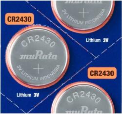 Murata CR2430 Lítium Gombelem x 5 db (MR-CR2430-B5)