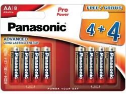 Panasonic Pro Power AA LR6 Ceruza Elem x 8 db (PP-LR6-B4-4)