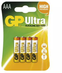 GP Batteries Ultra Alkáli G-TECH AAA Mikro LR03 elem x 4 db (GU-LR03-B4)