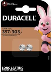 Duracell 357/303 SR44 Ezüst-Oxid Gombelem x 2 db (DL-357-B2)