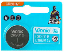Vinnic CR2016 Lítium 3V Gombelem x 5 db (VN-CR2016-B5)