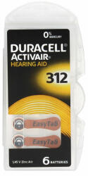 Duracell ActiveAir DA 312 Hallókészülék Elem x 6 db (DL-DA312-B6)