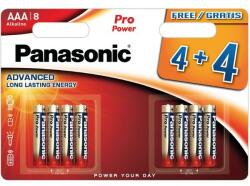 Panasonic Pro Power AAA LR03 Mikro Elem x 8 db (PP-LR03-B4-4)
