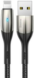 Baseus Horizontal USB-A - Lightning Kábel - 1m 2.4A - Fekete (CALSP-B01)