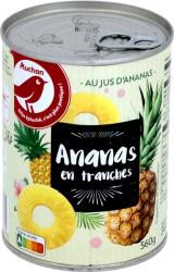 Auchan Kedvenc Ananászszeletek ananászlében 560/340 g
