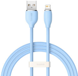 Baseus Cablu Baseus, cablu USB - Lightning 2.4A lungime 2 m Jelly Liquid Silica Gel - albastru