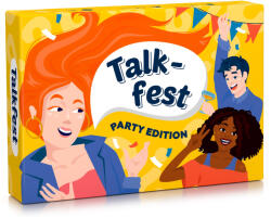 Spielehelden Talkfest Party Edition, joc de cărți cu peste 100 de întrebări în limba engleză (PLAY2-16) (PLAY2-16)