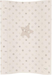 CEBA Pelenkázószőnyeg 2 oldalas puha COZY (50x70) Stars beige (AGSW-104-066-111)