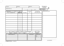 Victoria Nyomtatvány, menetlevél, tehergépjármű, 100 lap, A4, fekvő, VICTORIA PAPER, D. GÉPJ. 21. , 10 tömb/csomag (NVDGEPJ21A4) - iroda24