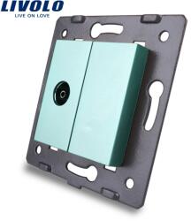 LIVOLO Priza TV Livolo, Verde, C7-1V-18 (C7-1V-18)