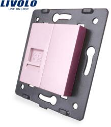 LIVOLO Priza internet Livolo, Roz, C7-1C-17 (C7-1C-17)