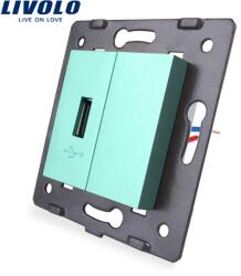 LIVOLO Priza USB Livolo, Verde, C7-1USB-18 (C7-1USB-18)