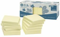 Info Notes Notite adezive InfoNotes 75x75mm 100file galben 12buc/cut (GN5654-11)