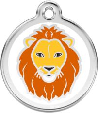 Red Dingo Rozsdamentes oroszlán mintás acél biléta