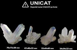  Cuart Angel Aura Cristal Natural Brut - 32-70 x 40-72 x 23-60 mm - ( XXL ) - 1 Buc