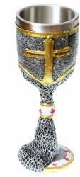 Tole 10 Imperial Pocal Medieval Templar in Chainmail 19cm 200ml decorat 360grade Tole10 Imperial 39076