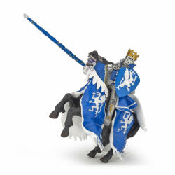 Papo Figurina Calul Regelui Cu Blazon Dragon Albastru (Papo39389) - ejuniorul Figurina