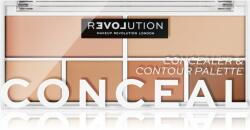 Revolution Beauty Conceal Me paleta corectoare culoare Light 2, 8 g