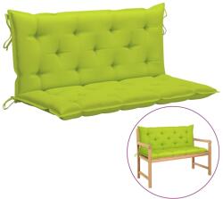vidaXL Pernă bancă de grădină, verde aprins, 120 cm, material oxford (315015)