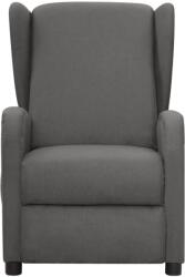vidaXL Fotoliu de masaj, gri deschis, material textil (342313)