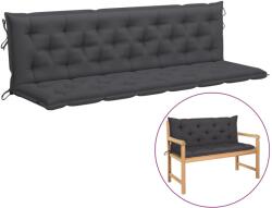 vidaXL Pernă bancă de grădină, antracit, 200 cm, material oxford (315040)
