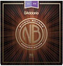 D'Addario NB1152 Nickel Bronze akusztikus gitárhúr 11-52