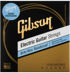 Gibson SEG-BWR9 Brite Wire 'Reinforced' 09-42