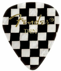 Fender 351 Shape Checker Board Celluloid gitárpengető - thin