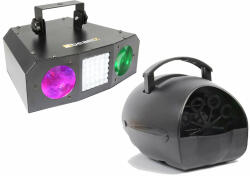 BeamZ Party Set S3 - Buborékgép + fényeffekt