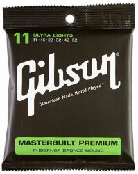 Gibson SAG-MB11 Masterbuilt Premium foszforbronz 11-52