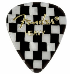 Fender 351 Shape Checker Board Celluloid gitárpengető - heavy