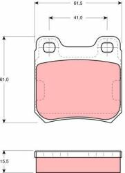 TRW set placute frana, frana disc TRW GDB914 (GDB914)