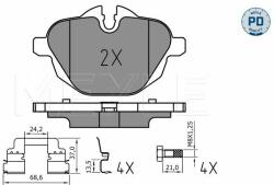 MEYLE set placute frana, frana disc MEYLE -PD: Advanced performance and design. 025 245 6118/PD (025 245 6118/PD)